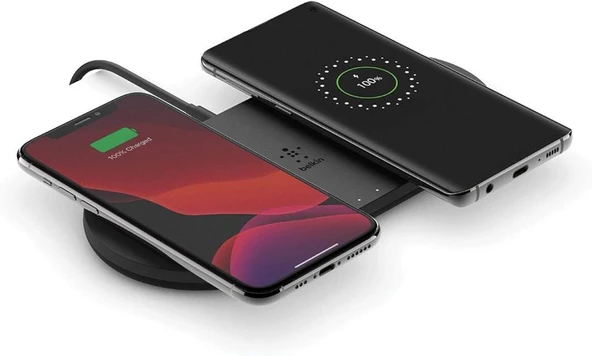 Belkin WIZ002VF Dual 10 W Kablosuz Şarj Cihazı Siyah Teşhir - 3