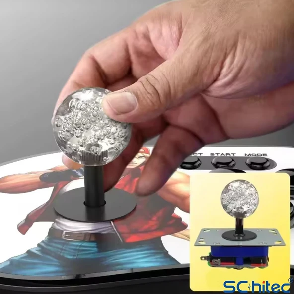 ScHitec 4K Arcade Oyun Konsolu 10000 Retro Oyunlu 2 Kablosuz Joystickli A16 - 5