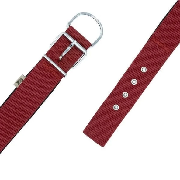 Doggie Elit Dokuma Köpek Boyun Tasması Medium Kırmızı 5x55-65 Cm - 4