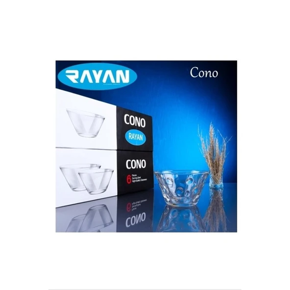 Cono Maria 6'lı Büyük Cam Kase Royaleks-69816