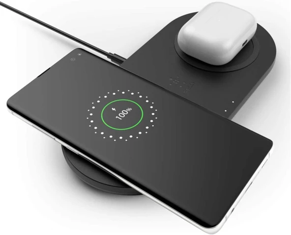 Belkin WIZ002VF Dual 10 W Kablosuz Şarj Cihazı Siyah Teşhir - 2