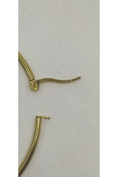 KADIN HALKA ÇELİK KÜPE - 2