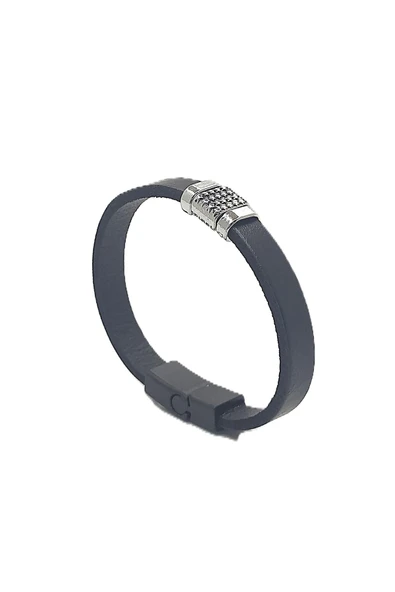 UNİSEX MIKNATIS KİLİTLİ DERİ BİLEKLİK ürün görseli 1