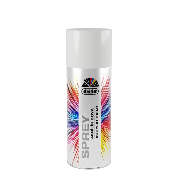 Düfa Sprey Boya Düz Renkler 0301 Parlak Beyaz 400 ml - 2