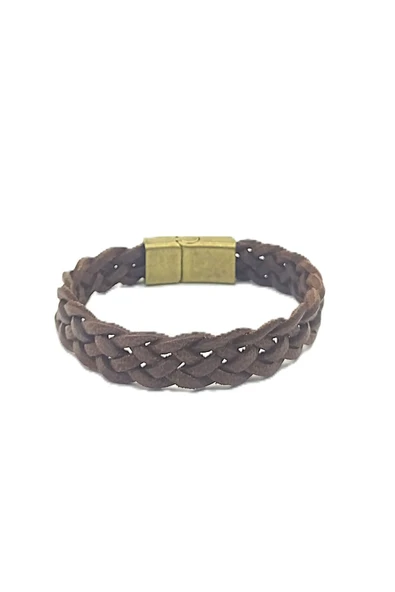 UNİSEX MIKNATIS KİLİTLİ DERİ BİLEKLİK - Resim 2