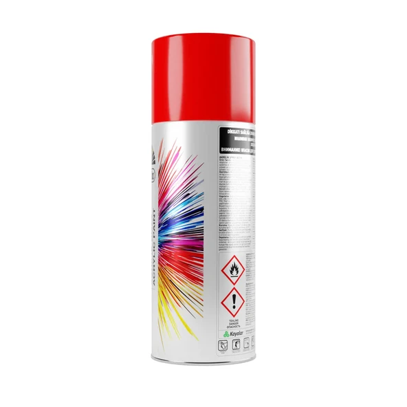 Düfa Floresan Sprey Boya 0521 Floresan Koyu Kırmızı 400 ml - 4