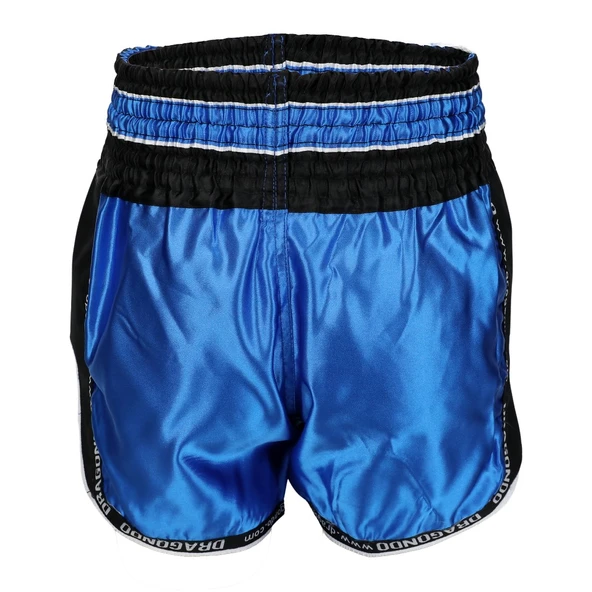 DragonDo MT3075 Retro NEO Kick Boks Şortu Mavi Retro Muay Thai Şort - 4
