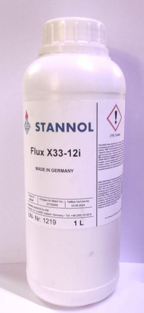 Stannol MS111 X33-12İ, No Clean Flux Temizleyici 1 Litre Made in Germany