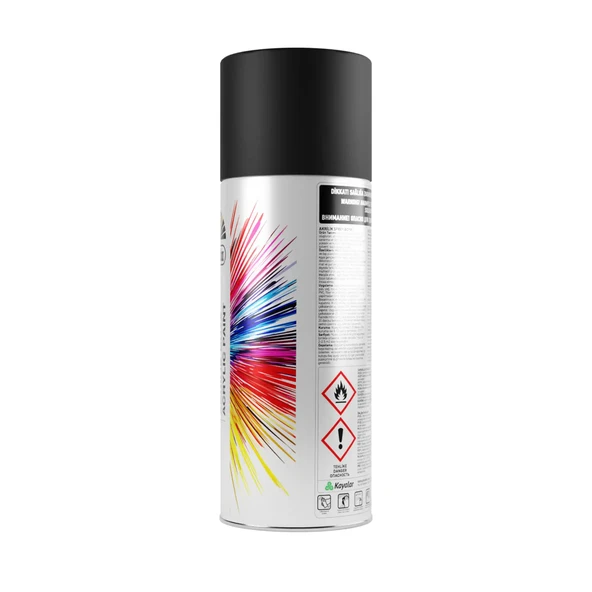 Düfa Sprey Boya Düz Renkler 0526 Mat Siyah 400 ml - 4