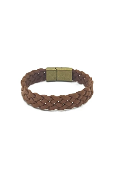 UNİSEX MIKNATIS KİLİTLİ DERİ BİLEKLİK - Resim 2