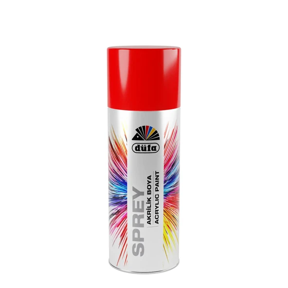 Düfa Floresan Sprey Boya 0521 Floresan Koyu Kırmızı 400 ml - 2