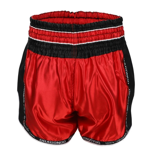 DragonDo MT3075 Retro NEO Kick Boks Şortu Kırmızı Retro Muay Thai Şort - 4