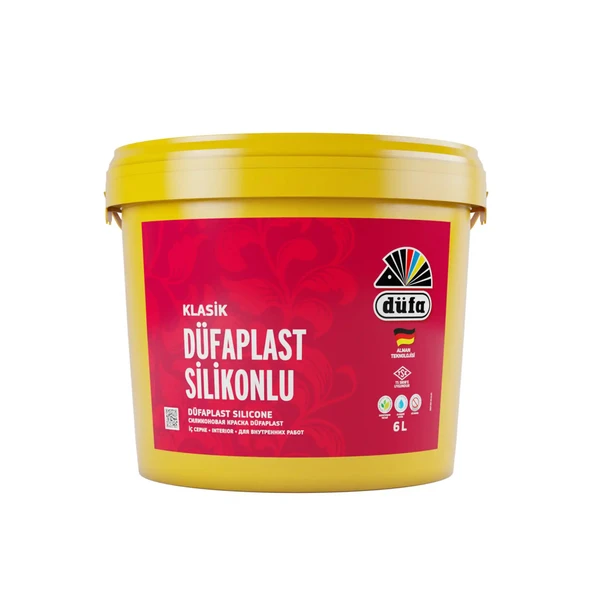 Düfa Klasik Düfaplast Silikonlu İç Cephe Duvar Boyası 3254 Limon 6 l