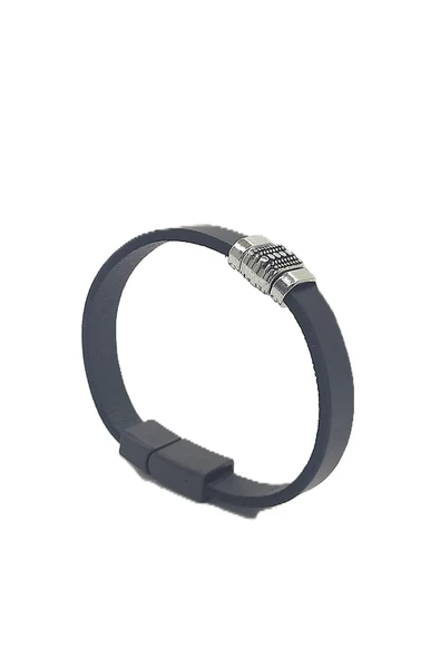 UNİSEX MIKNATIS KİLİTLİ DERİ BİLEKLİK ürün görseli 1