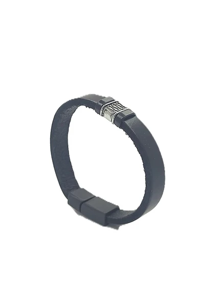 UNİSEX MIKNATIS KİLİTLİ DERİ BİLEKLİK ürün görseli 1