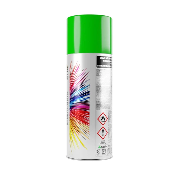 Düfa Floresan Sprey Boya 0513 Floresan Yeşil 400 ml - 4