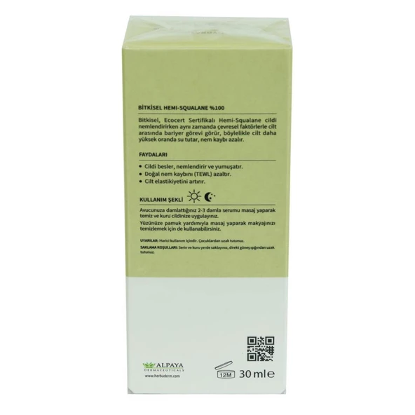 Herbaderm Superserum BioHydration Hemi-Squala Yüz Serumu 30 ML - 4