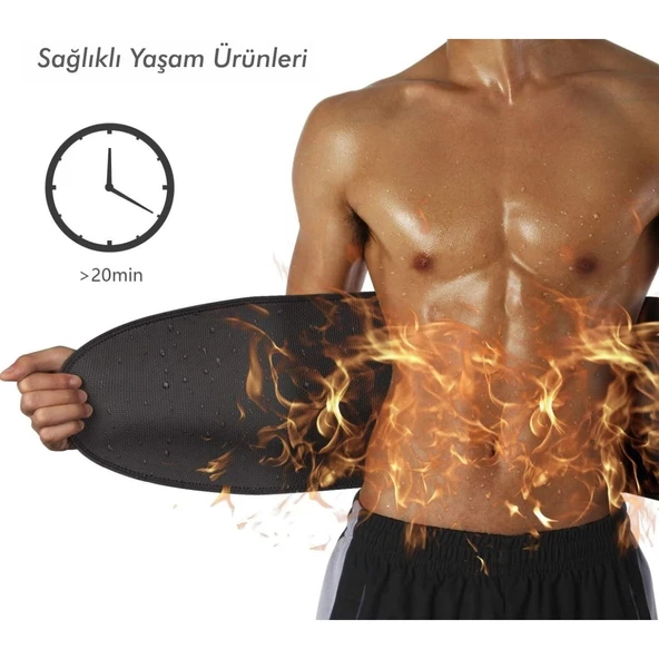 FixFlex Neopren Göbek İncelten Sauna Etkili Termal Korse Standart