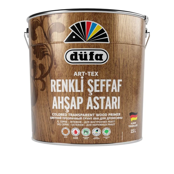 Düfa ART-TEX Renkli Şeffaf Ahşap Astar 2975 Tarçın 15 l