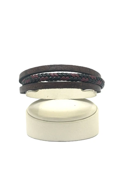 UNİSEX MIKNATIS KİLİTLİ DERİ BİLEKLİK - Resim 2