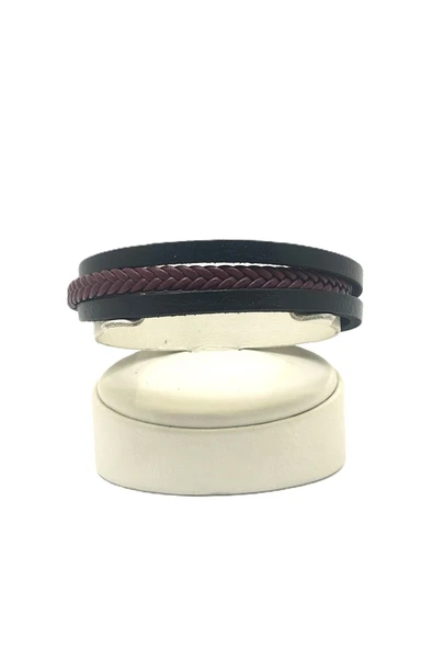 UNİSEX MIKNATIS KİLİTLİ DERİ BİLEKLİK - 2