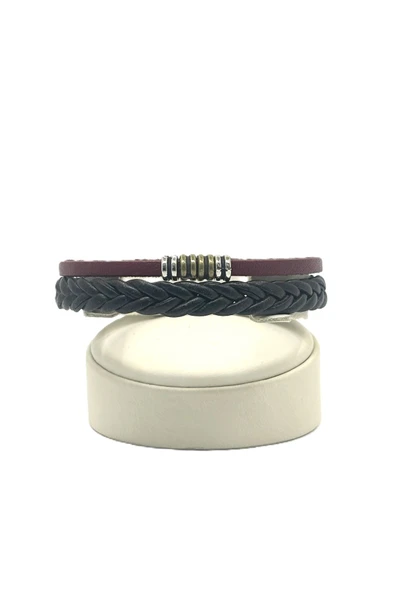 UNİSEX MIKNATIS KİLİTLİ DERİ BİLEKLİK - 2