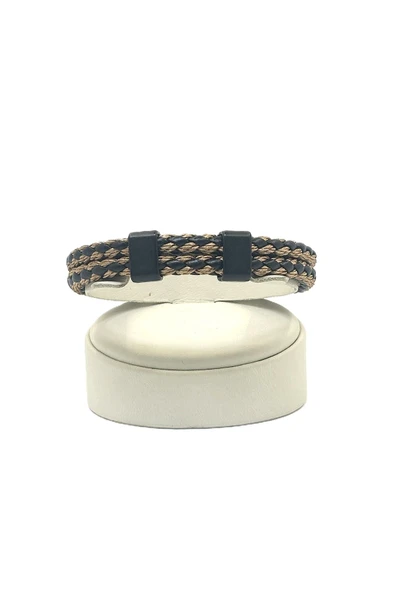 UNİSEX MIKNATIS KİLİTLİ DERİ BİLEKLİK ürün görseli 1