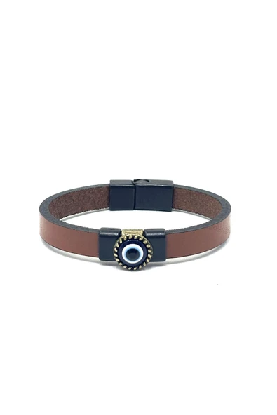 UNİSEX MIKNATIS KİLİTLİ DERİ BİLEKLİK - Resim 2