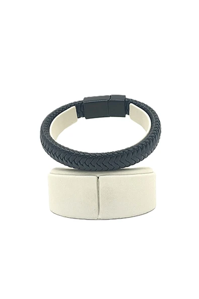 UNİSEX MIKNATIS KİLİTLİ DERİ BİLEKLİK