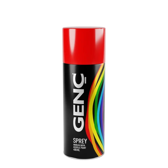Genç Floresan Sprey Boya 0521 Floresan Koyu Kırmızı 400 ml - 2