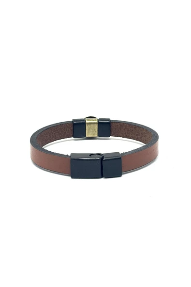 UNİSEX MIKNATIS KİLİTLİ DERİ BİLEKLİK - Resim 3