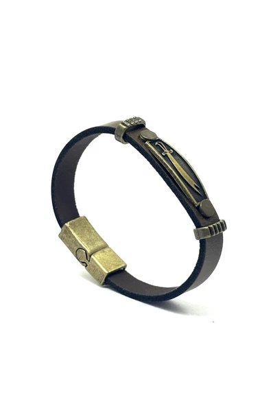 UNİSEX MIKNATIS KİLİTLİ DERİ BİLEKLİK ürün görseli 1