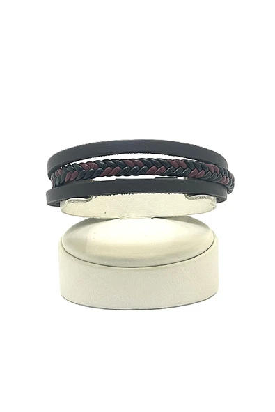 UNİSEX MIKNATIS KİLİTLİ DERİ BİLEKLİK - Resim 2