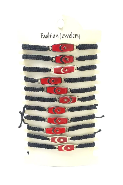 12’ŞERLİ  AYARLANABİLİR İPLİ UNİSEX BİJUTERİ BİLEKLİK SETİ ürün görseli 1