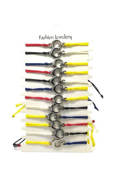 12’ŞERLİ  AYARLANABİLİR İPLİ UNİSEX BİJUTERİ BİLEKLİK SETİ ürün görseli 1