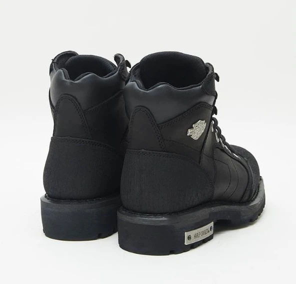 Harley Davidson Clemente Erkek Siyah Nubuk Bot - Resim 4