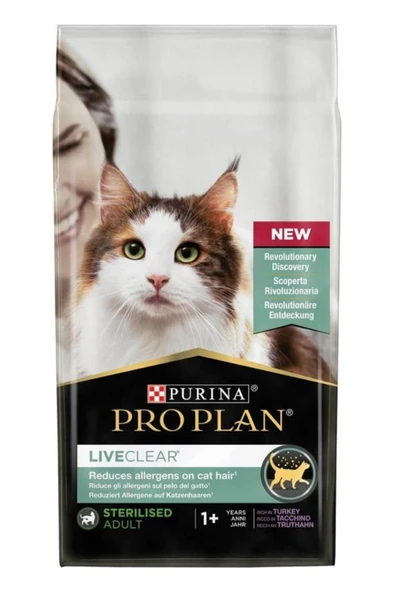 Pro Plan Pro Plan Liveclear Hindili Kısırlaştırılmış Yetişkin Kedi Maması 7kg