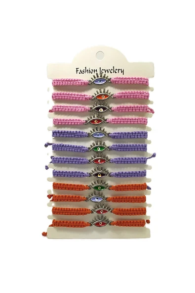 12’ŞERLİ  AYARLANABİLİR İPLİ UNİSEX BİJUTERİ BİLEKLİK SETİ ürün görseli 1