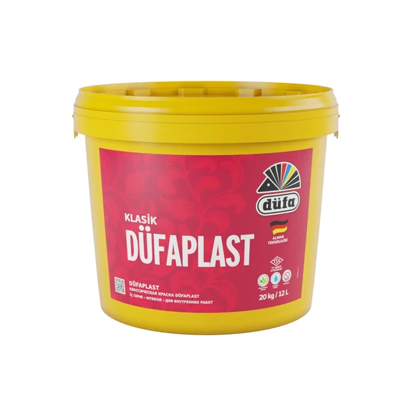 Düfa Klasik Düfaplast İç Cephe Duvar Boyası 3096 Puslu Gri 12 l - 2