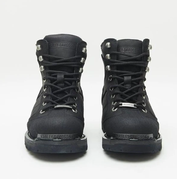 Harley Davidson Clemente Erkek Siyah Nubuk Bot - Resim 3
