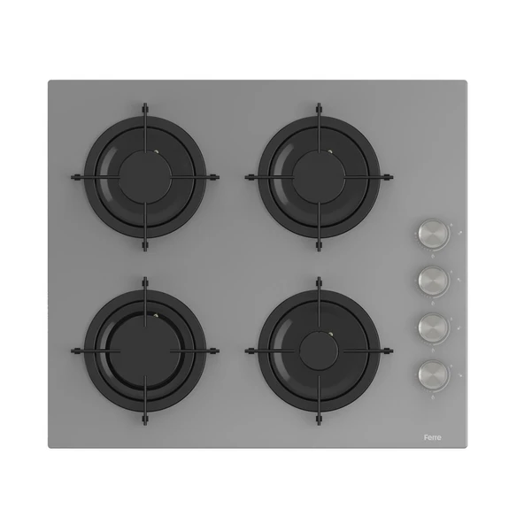 Ferre Flowart Basic Serisi Gri Ankastre Set (cs208 + Xe62cpr + D065 ) - Resim 2