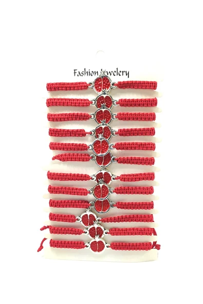 12’ŞERLİ  AYARLANABİLİR İPLİ UNİSEX BİJUTERİ BİLEKLİK SETİ ürün görseli 1