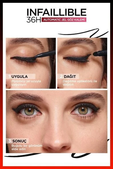 L'Oréal Paris Infaillible Göz Kalemi - 14 Bordeaux - 6