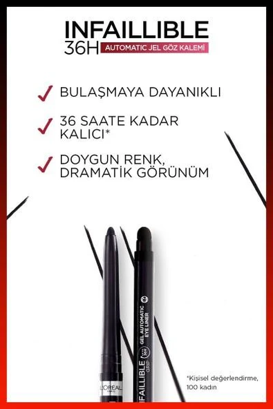 L'Oréal Paris Infaillible Göz Kalemi - 14 Bordeaux - 4