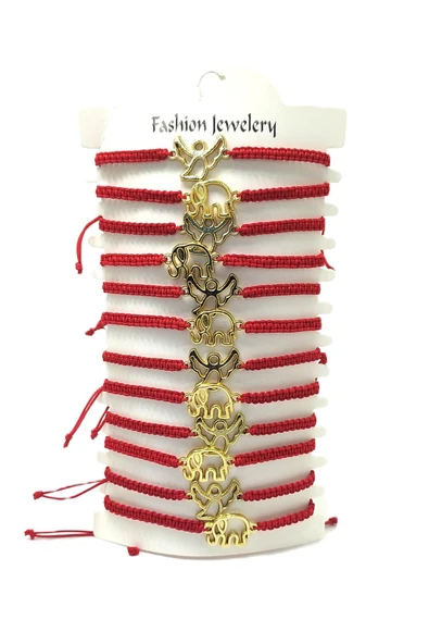 12’ŞERLİ  AYARLANABİLİR İPLİ UNİSEX BİJUTERİ BİLEKLİK SETİ ürün görseli 1