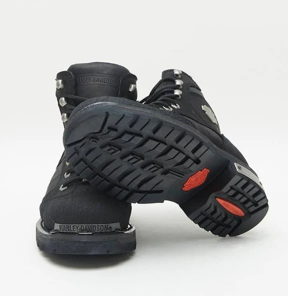 Harley Davidson Clemente Erkek Siyah Nubuk Bot - Resim 5