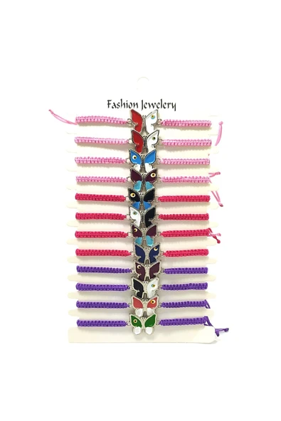 12’ŞERLİ  AYARLANABİLİR İPLİ UNİSEX BİJUTERİ BİLEKLİK SETİ ürün görseli 1