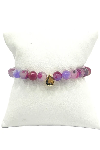 KADIN ESNEK MİSİNALI DOĞAL TAŞ BİLEKLİK ürün görseli 1