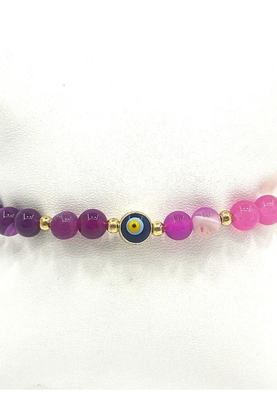 KADIN AYARLANABİLİR DOĞAL TAŞ BİLEKLİK - Resim 2