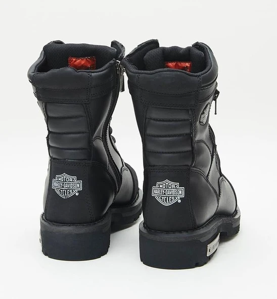Harley Davidson Riddick Erkek Siyah Deri Bot - 4